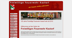 Desktop Screenshot of feuerwehr-kastorf.de